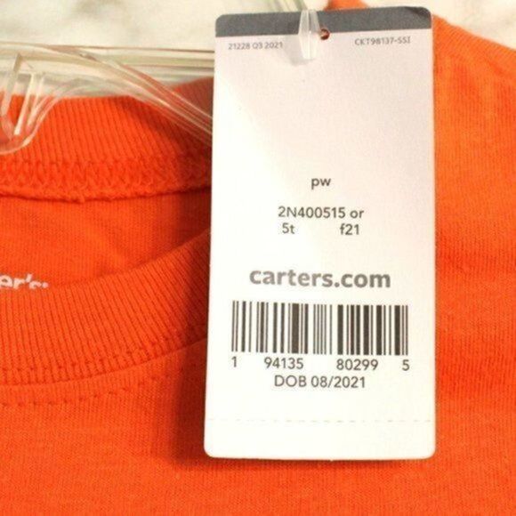 Carter’s Kid boys basketball jersey tee 5T NWT - Picture 5 of 7